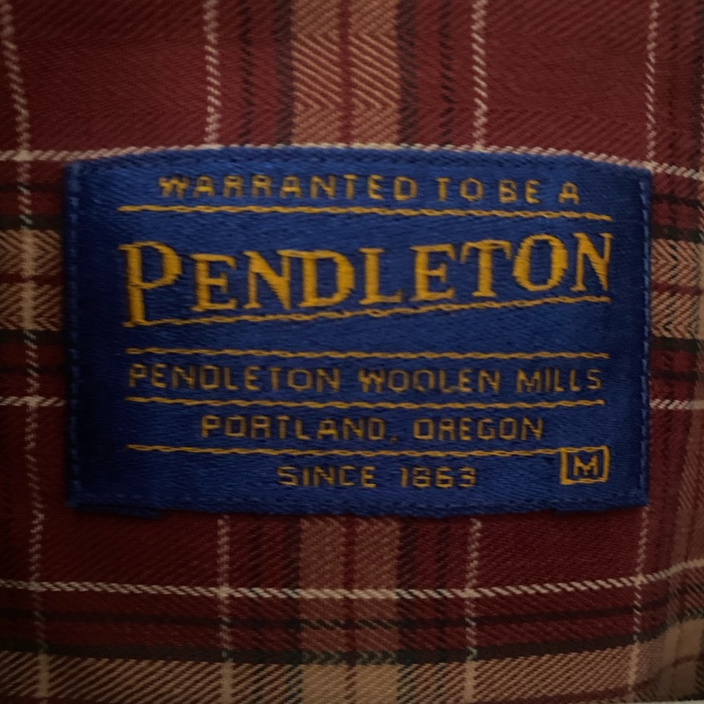 Vintage Pendleton Mens Button Down Plaid Shirt - image 3